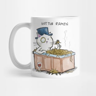 Dapper Cat - Hot tub ramen Mug